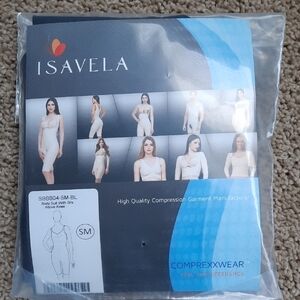 Isavela Black Compression Shapewear Bodysuit